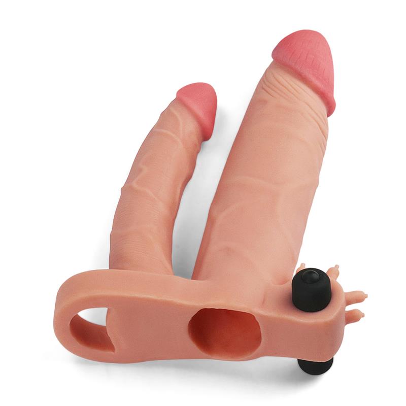 LOVETOY - FUNDA PARA EL PENE DOBLE CON VIBRACIÓN +1