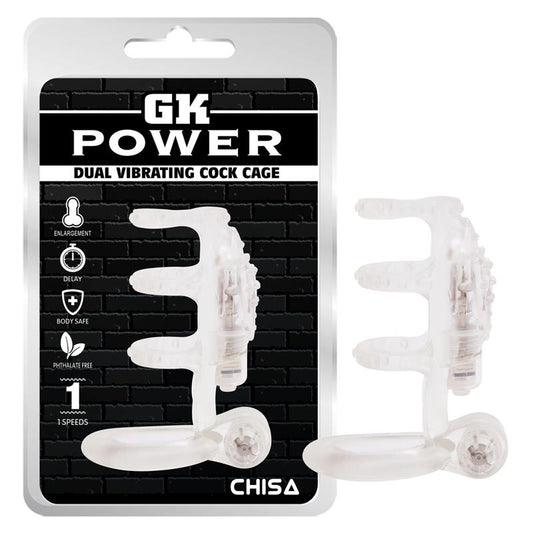 CHISA - FUNDA PARA EL PENE DUAL VIBRATING COCK CAGE