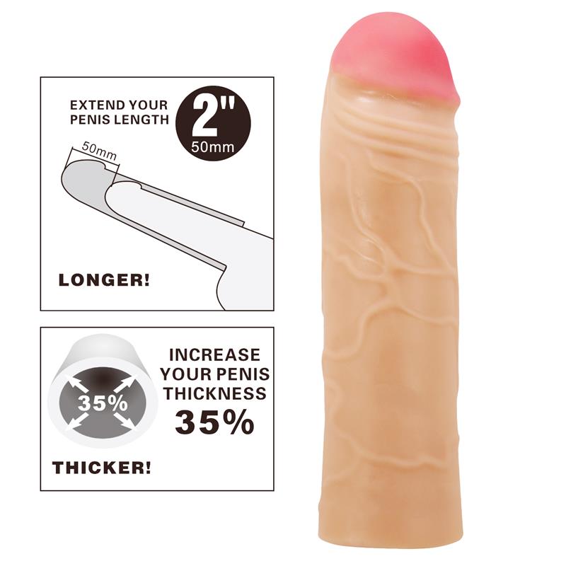 PRETTYLOVE - FUNDA PARA EL PENE EXTENDED PENIS 2 CHANE