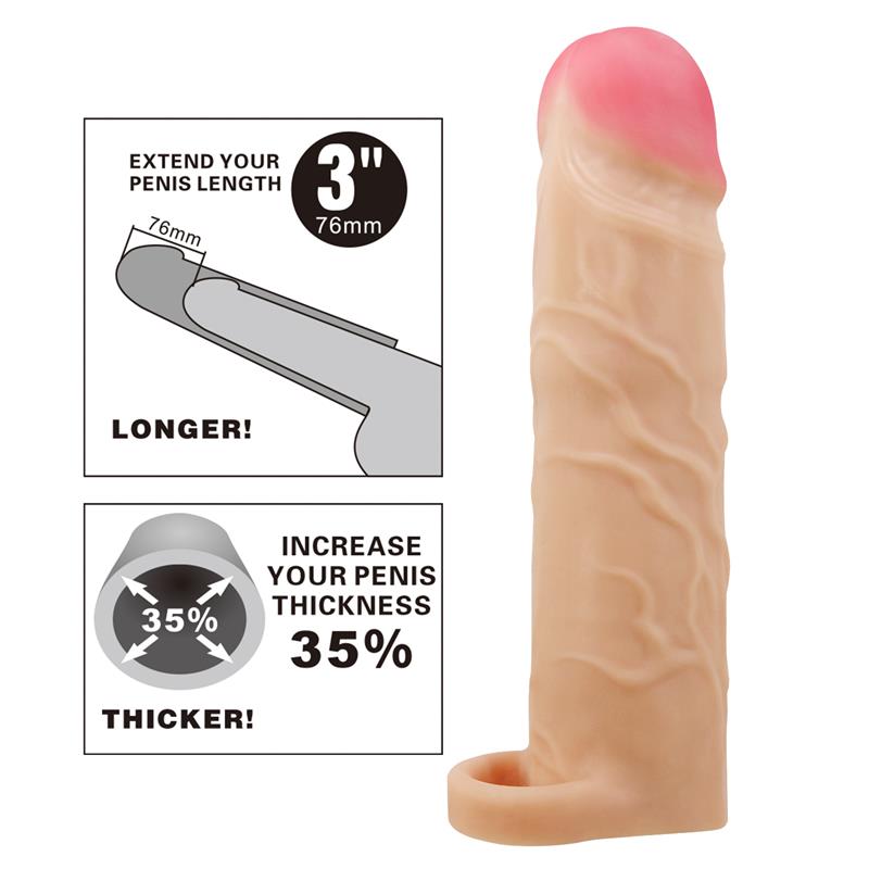 PRETTYLOVE - FUNDA PARA EL PENE EXTENDED PENIS 3 GERD