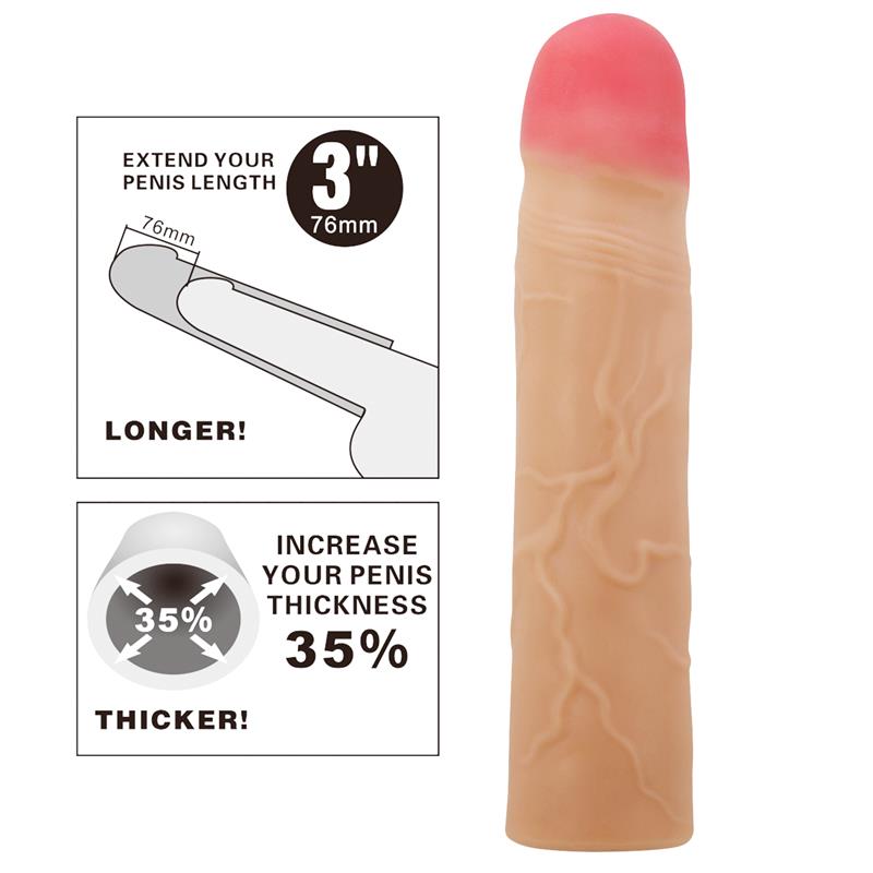 PRETTYLOVE - FUNDA PARA EL PENE EXTENDED PENIS 3 KYLIAN
