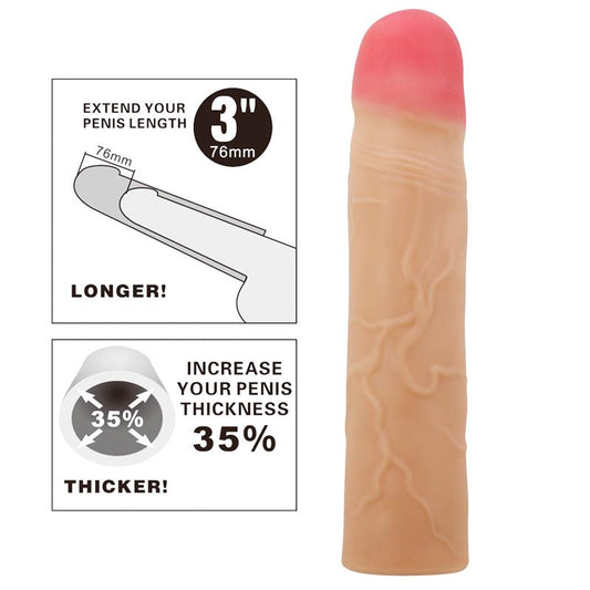 PRETTYLOVE - FUNDA PARA EL PENE EXTENDED PENIS 3 KYLIAN