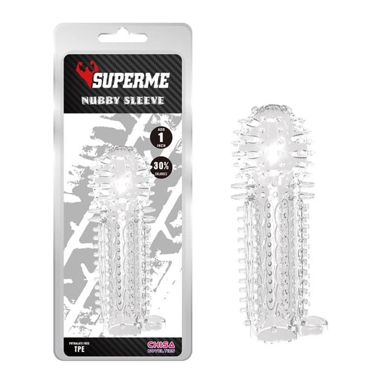 CHISA - FUNDA PARA EL PENE NUBBY TRANSPARENTE