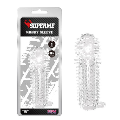 CHISA - FUNDA PARA EL PENE NUBBY TRANSPARENTE