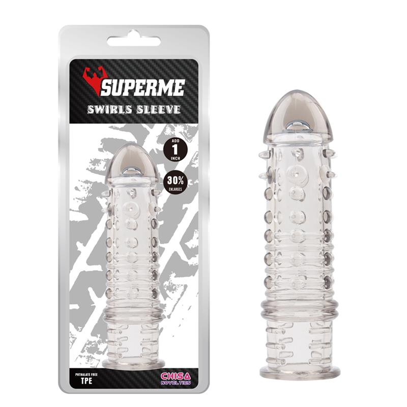 CHISA - FUNDA PARA EL PENE SWIRLS GRIS