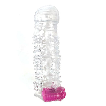A-GUSTO - FUNDA PARA EL PENE TEXTURIZADA CON BALA VIBRADORA TRANSPARENTE