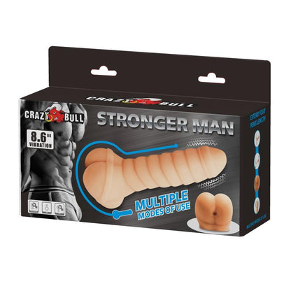 PRETTYLOVE - FUNDA PARA EL PENE Y ESTIMULADOR STRONGER MAN 8.6