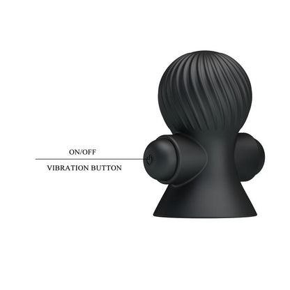 PRETTYLOVE - FUNDA PARA LOS PEZONES CON VIBRACIÓN NEGRO