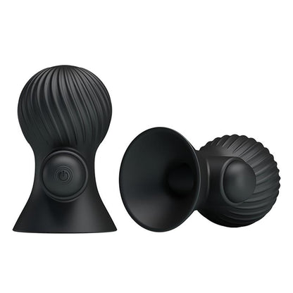 PRETTYLOVE - FUNDA PARA LOS PEZONES CON VIBRACIÓN NEGRO
