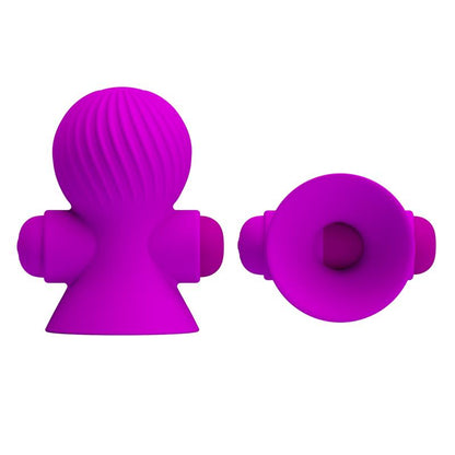PRETTYLOVE - FUNDA PARA LOS PEZONES CON VIBRACIÓN ROSA