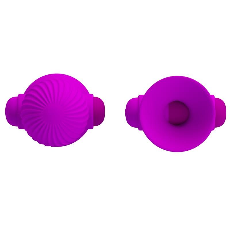 PRETTYLOVE - FUNDA PARA LOS PEZONES CON VIBRACIÓN ROSA
