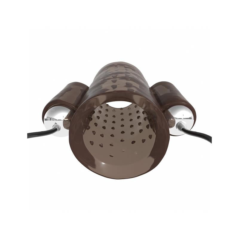 CLASSIX - FUNDA PARA PENE DOBLE VIBRACIÓN AHUMADO