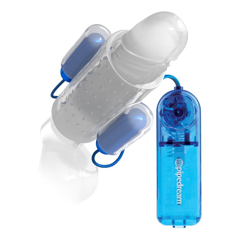 CLASSIX - FUNDA PARA PENE DOBLE VIBRACIÓN TRANSPARENTE