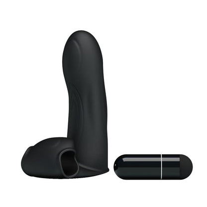 PRETTYLOVE - FUNDA VIBRADORA PARA EL DEDO ADONIS NEGRO