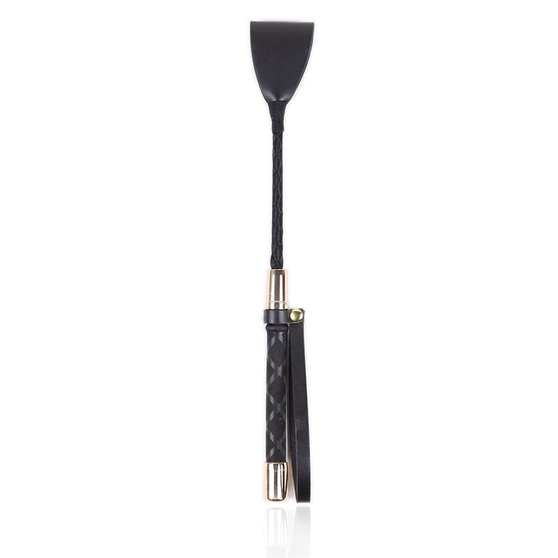 LATETOBED BDSM LINE - FUSTA CLÁSICA NEGRO Y DORADO 30 CM