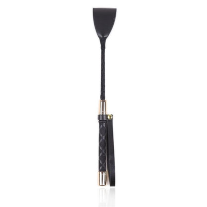 LATETOBED BDSM LINE - FUSTA CLÁSICA NEGRO Y DORADO 30 CM