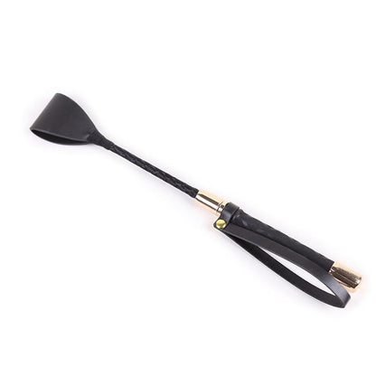 LATETOBED BDSM LINE - FUSTA CLÁSICA NEGRO Y DORADO 30 CM