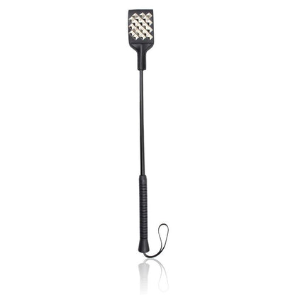 LATETOBED BDSM LINE - FUSTA CUADRADA CON TACHUELAS PLATEADAS 53 CM