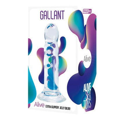 ALIVE - GALLANT DILDO JELLY 14 CM TRANSPARENTE
