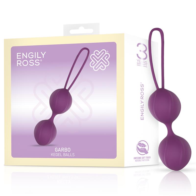 ENGILY ROSS - GARBO BOLA DOBLE KEGEL SILICONA PÚRPURA