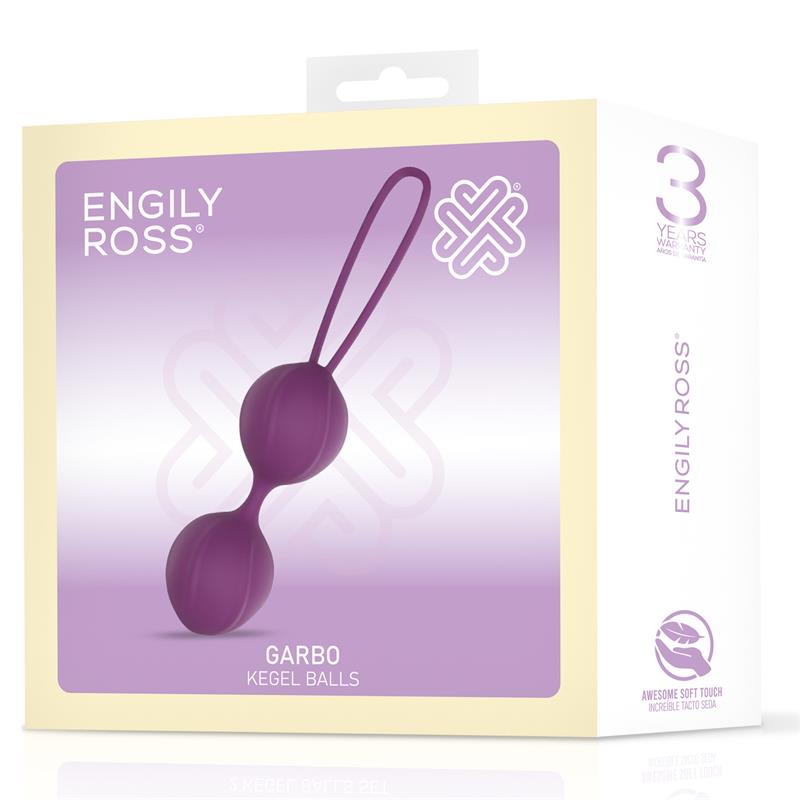 ENGILY ROSS - GARBO BOLA DOBLE KEGEL SILICONA PÚRPURA