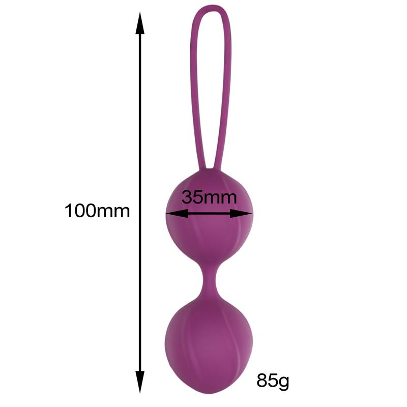 ENGILY ROSS - GARBO BOLA DOBLE KEGEL SILICONA PÚRPURA