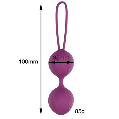 ENGILY ROSS - GARBO BOLA DOBLE KEGEL SILICONA PÚRPURA