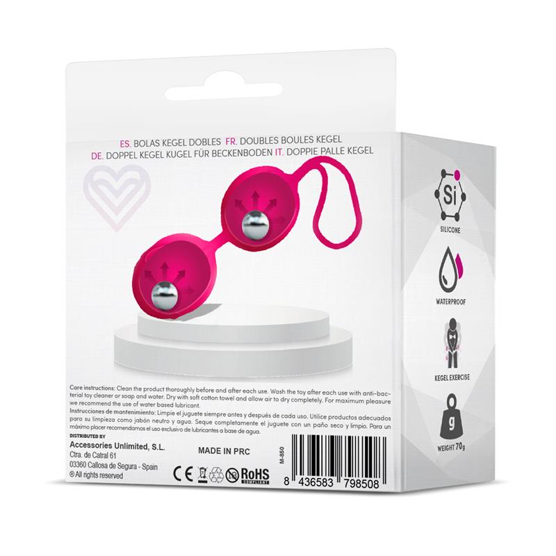 LATETOBED - GEISHA BOLAS KEGEL DOBLE ROSE RED 70 GR