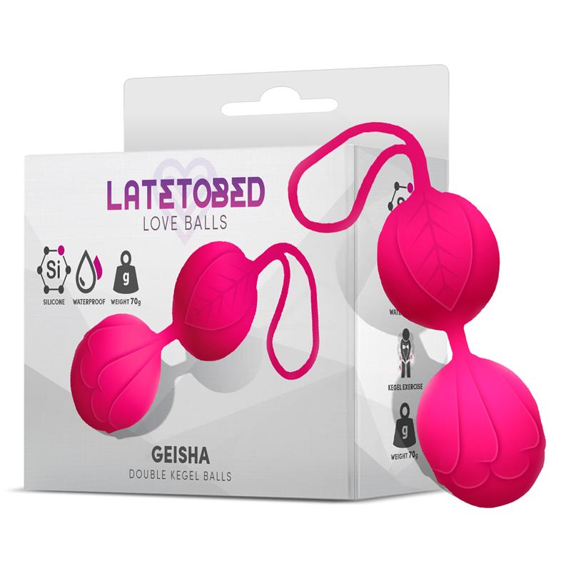 LATETOBED - GEISHA BOLAS KEGEL DOBLE ROSE RED 70 GR