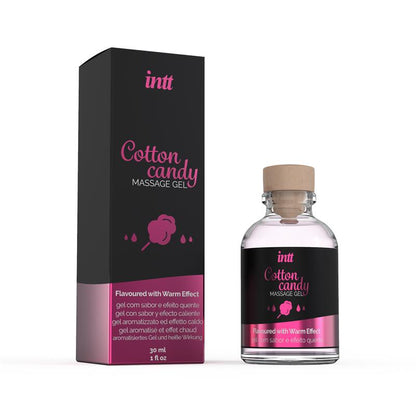 INTT - GEL DE MASAGE EFECTO CALOR ALGODÓN DE AZUCAR 30 ML