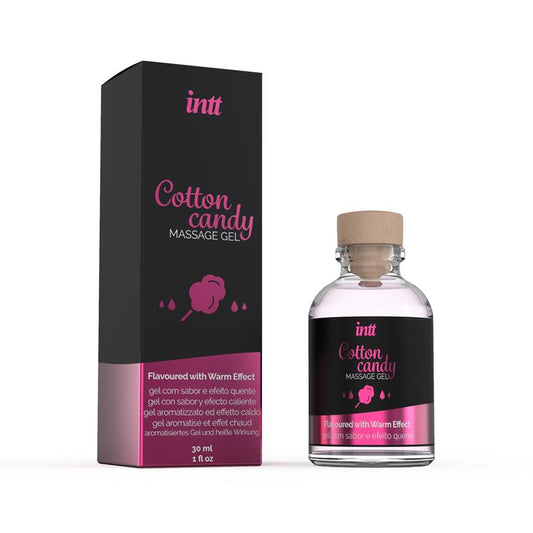 INTT - GEL DE MASAGE EFECTO CALOR ALGODÓN DE AZUCAR 30 ML