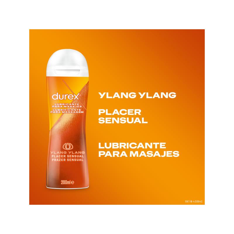 DUREX - GEL DE MASAJE 2 EN 1 SENSUAL YLANG YLANG 200 ML