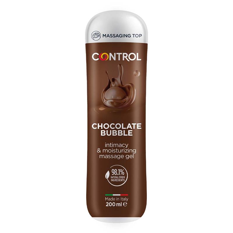 CONTROL - GEL DE MASAJE BUBBLE CHOCOLATE 200 ML