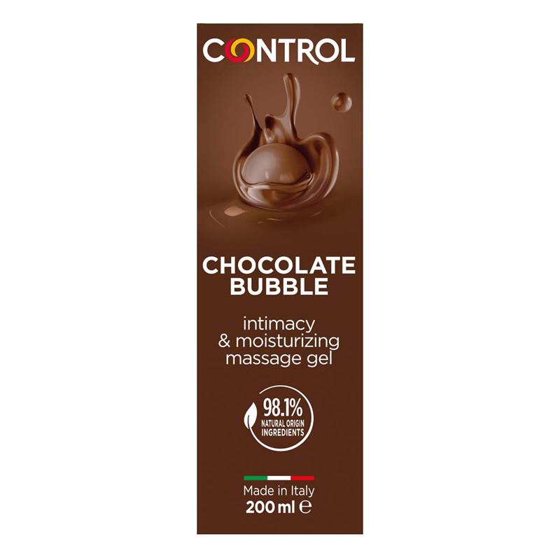CONTROL - GEL DE MASAJE BUBBLE CHOCOLATE 200 ML