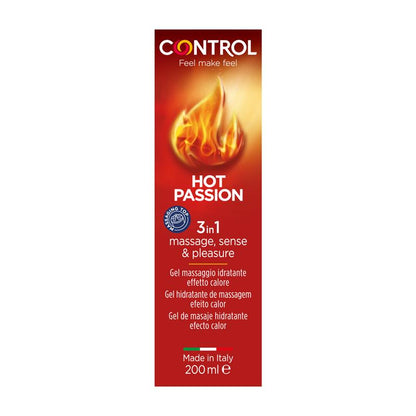 CONTROL - GEL DE MASAJE HOT PASSION 200 ML