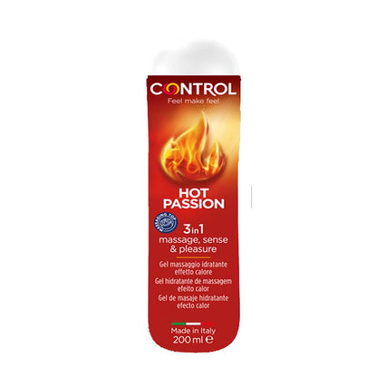 CONTROL - GEL DE MASAJE HOT PASSION 200 ML