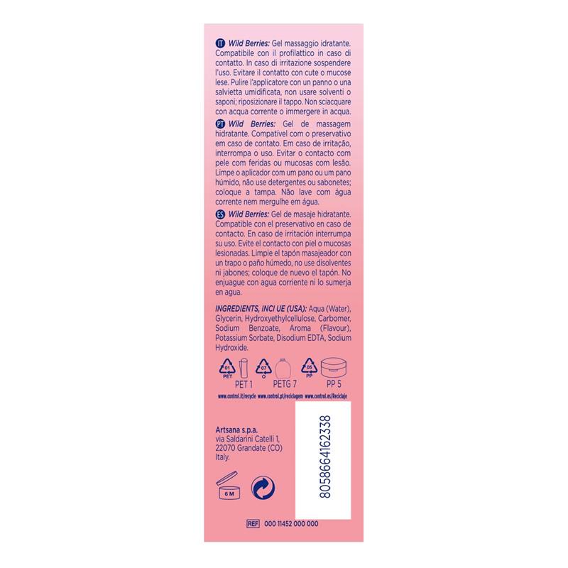 CONTROL - GEL DE MASAJE WILD BERRIES 200 ML