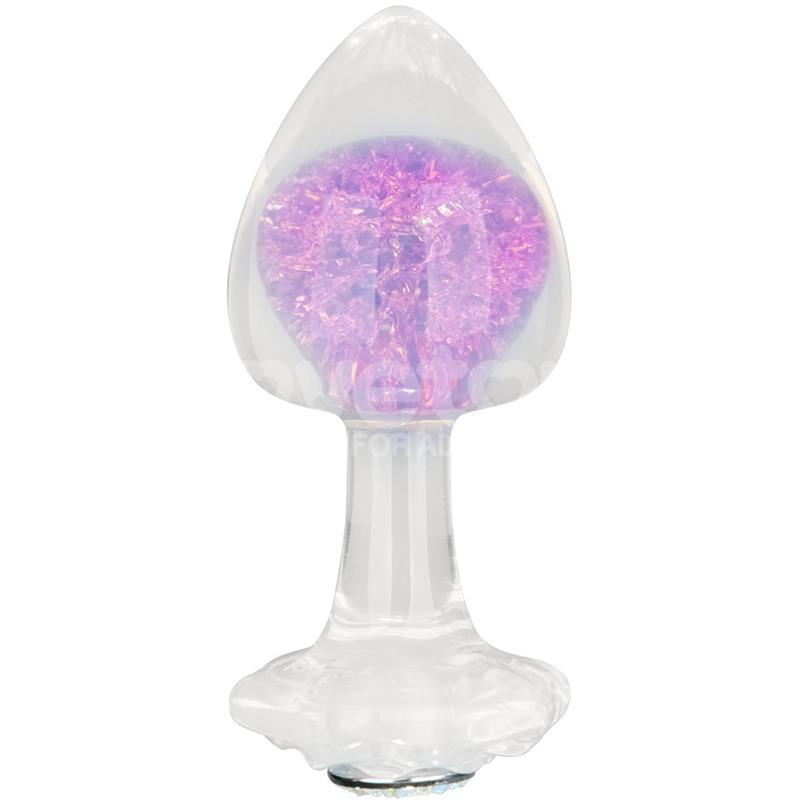 LOVETOY - GEMORIA PLUG ANAL DE SILICONA CON ESFERA DE CRISTAL