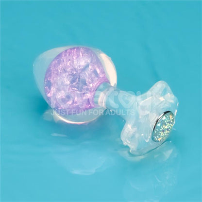 LOVETOY - GEMORIA PLUG ANAL DE SILICONA CON ESFERA DE CRISTAL