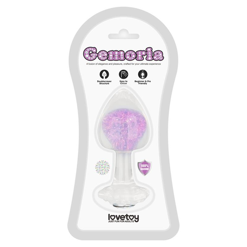LOVETOY - GEMORIA PLUG ANAL DE SILICONA CON ESFERA DE CRISTAL