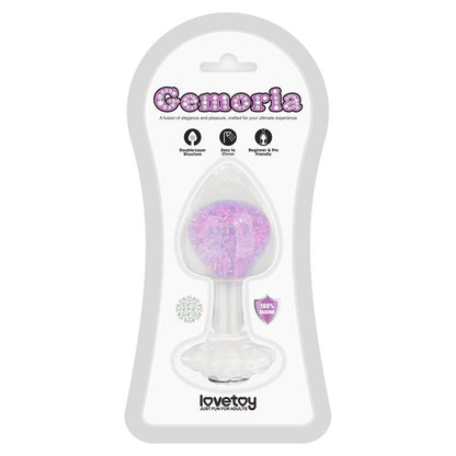 LOVETOY - GEMORIA PLUG ANAL DE SILICONA CON ESFERA DE CRISTAL