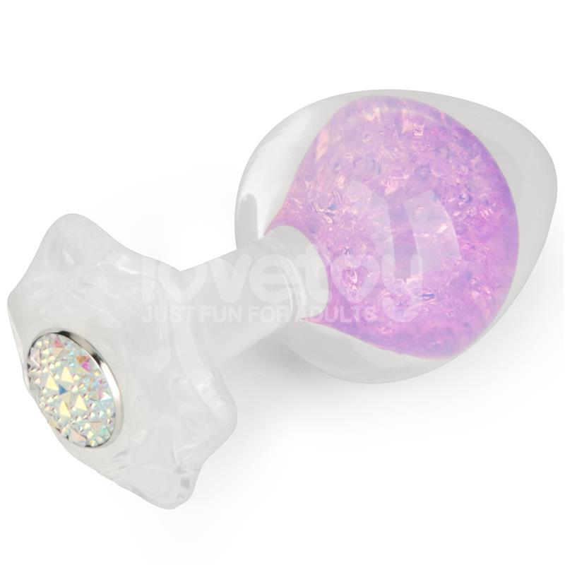 LOVETOY - GEMORIA PLUG ANAL DE SILICONA CON ESFERA DE CRISTAL