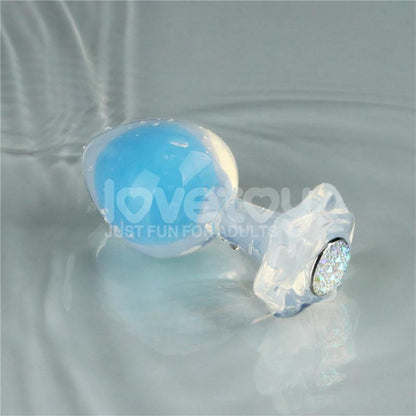 LOVETOY - GEMORIA PLUG ANAL SILICONA BOLA INTERNA ACERO BRILLA EN LA OSCURIDAD