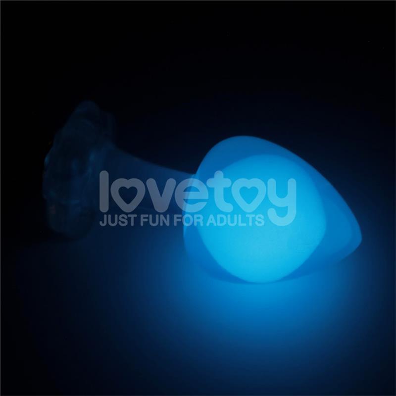 LOVETOY - GEMORIA PLUG ANAL SILICONA BOLA INTERNA ACERO BRILLA EN LA OSCURIDAD