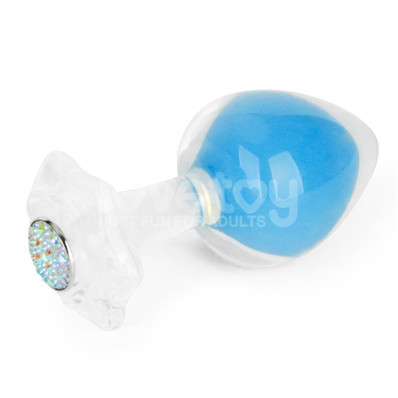 LOVETOY - GEMORIA PLUG ANAL SILICONA BOLA INTERNA ACERO BRILLA EN LA OSCURIDAD