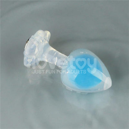 LOVETOY - GEMORIA PLUG ANAL SILICONA BOLA INTERNA ACERO BRILLA EN LA OSCURIDAD