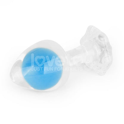 LOVETOY - GEMORIA PLUG ANAL SILICONA BOLA INTERNA ACERO BRILLA EN LA OSCURIDAD