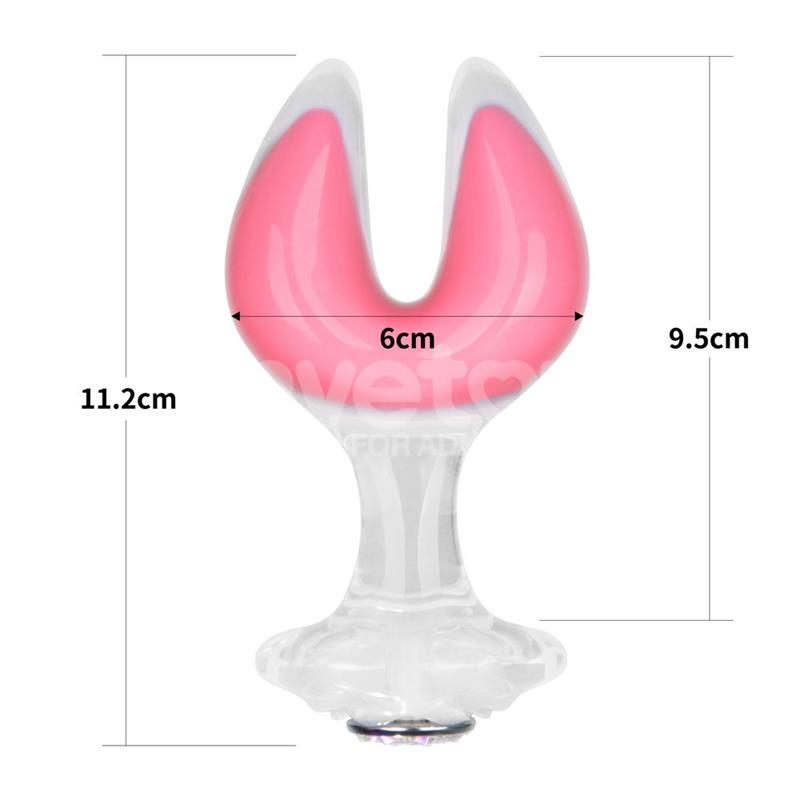 LOVETOY - GEMORIA PLUG ANAL SILICONA DOBLE PUNTA BRILLA EN LA OSCURIDAD