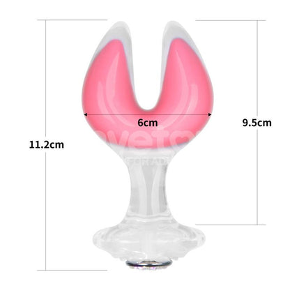 LOVETOY - GEMORIA PLUG ANAL SILICONA DOBLE PUNTA BRILLA EN LA OSCURIDAD