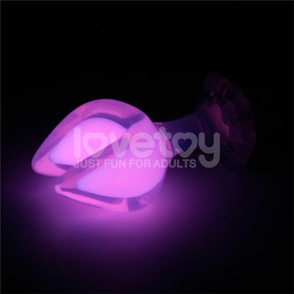 LOVETOY - GEMORIA PLUG ANAL SILICONA DOBLE PUNTA BRILLA EN LA OSCURIDAD